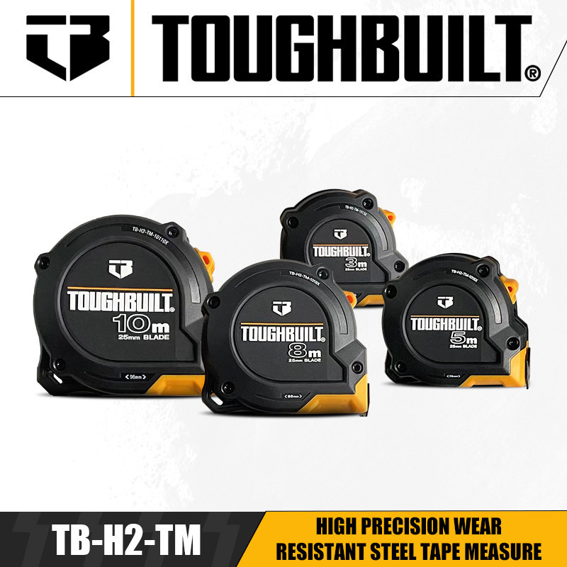 Toughbuilt TB-H2-TM-1013X TB-H2-TM-1015X TB-H2-TM-1018X TB-H2-TM-10110X ความแม่นยําสูงสวมใส่เทปวัดเหล็ก