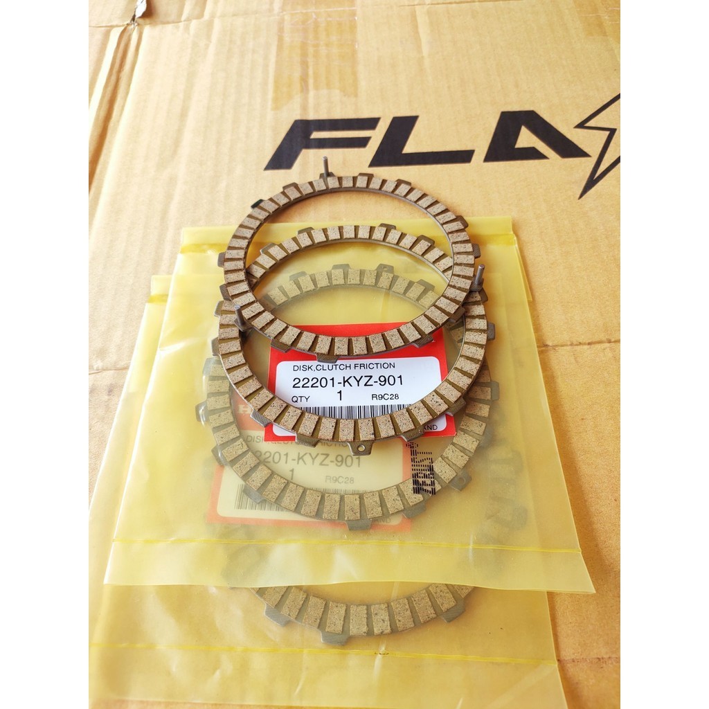 22201-KYZ901/22208-KYZ-901แผ่นคลัทช์แท้เวฟ125iปลาวาฬทุกรุ่น,1ชุด4แผ่น