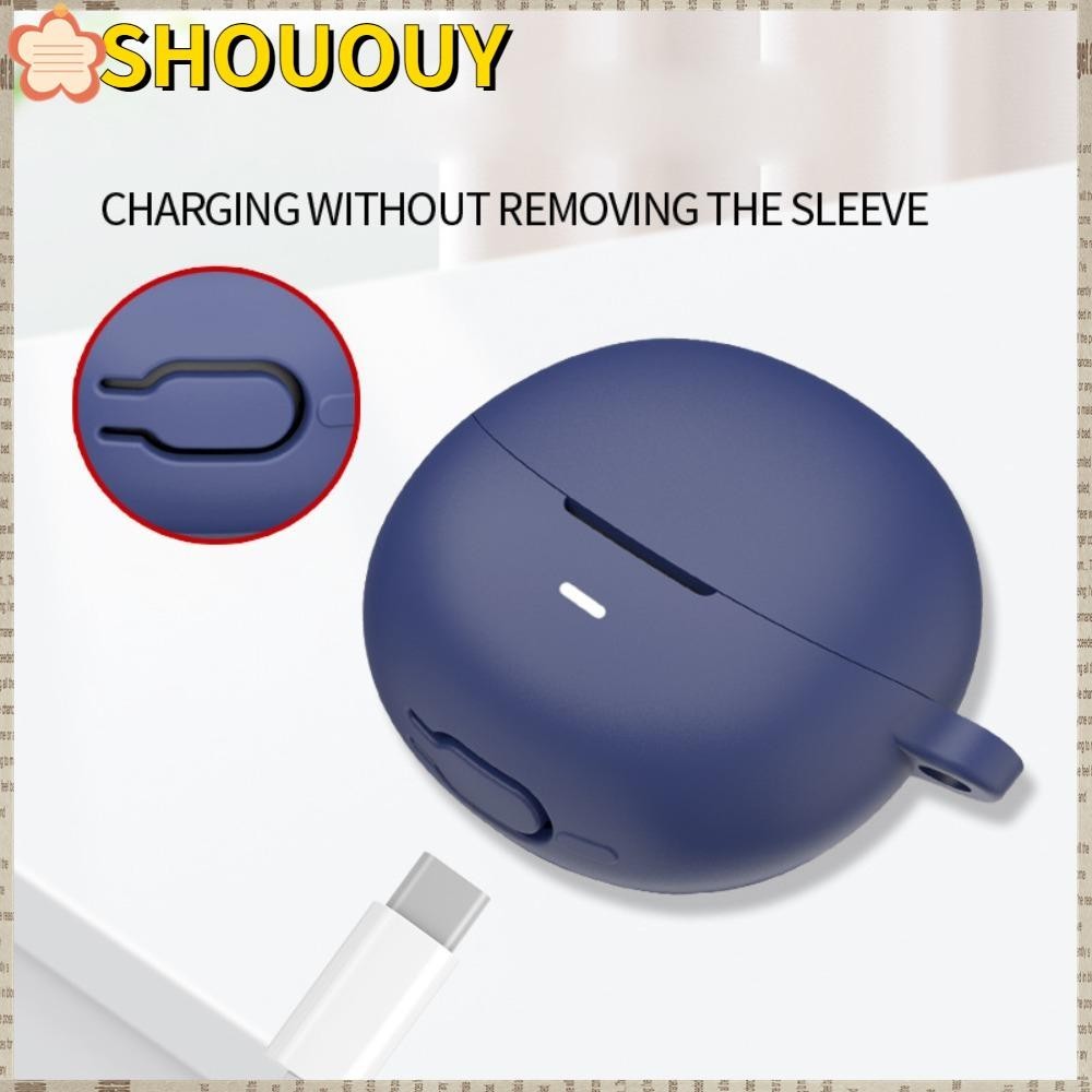 SHOUUY ฝาครอบป้องกัน QCY Ailybuds PRO+(HT10) นุ่ม ตะขออุปกรณ์เสริม กันกระแทก Anti-Scratch