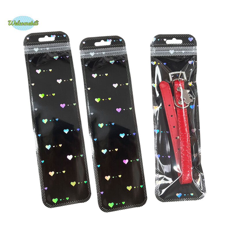 [Welcomebili] 50 ชิ้น Star Ziplock กระเป๋าเลเซอร์บรรจุภัณฑ์พลาสติกซีลถุงอาหารปิดผนึกต่างหูสร้อยคอเครื่องประดับของขวัญถุงเก็บใหม่