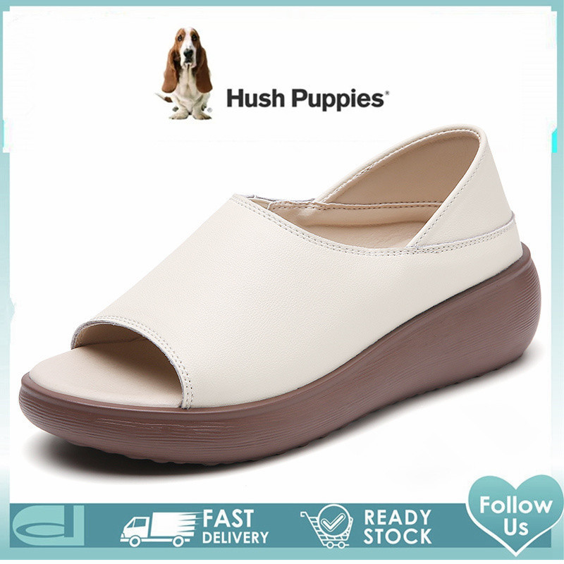 Hush Puppies รองเท้าโลฟเฟอร์ ส้นแบน แบบสวม สําหรับผู้หญิง