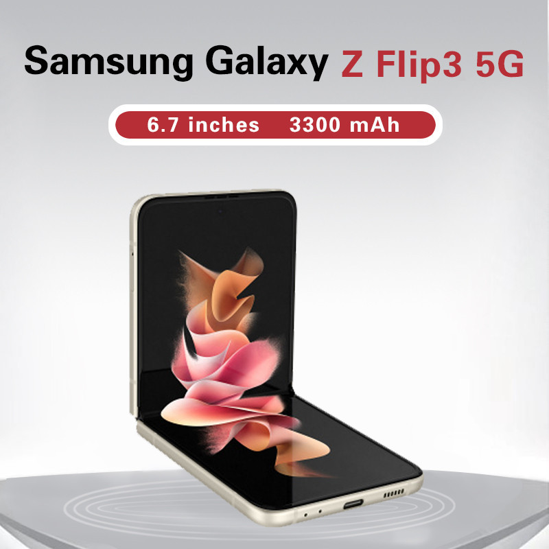 Samsung Galaxy Z Flip 3 5G เดิมแท้ 6.7 นิ้ว 8+128GB กันน้ํา Snapdragon 888 5G (5 nm) สมาร์ทโฟน