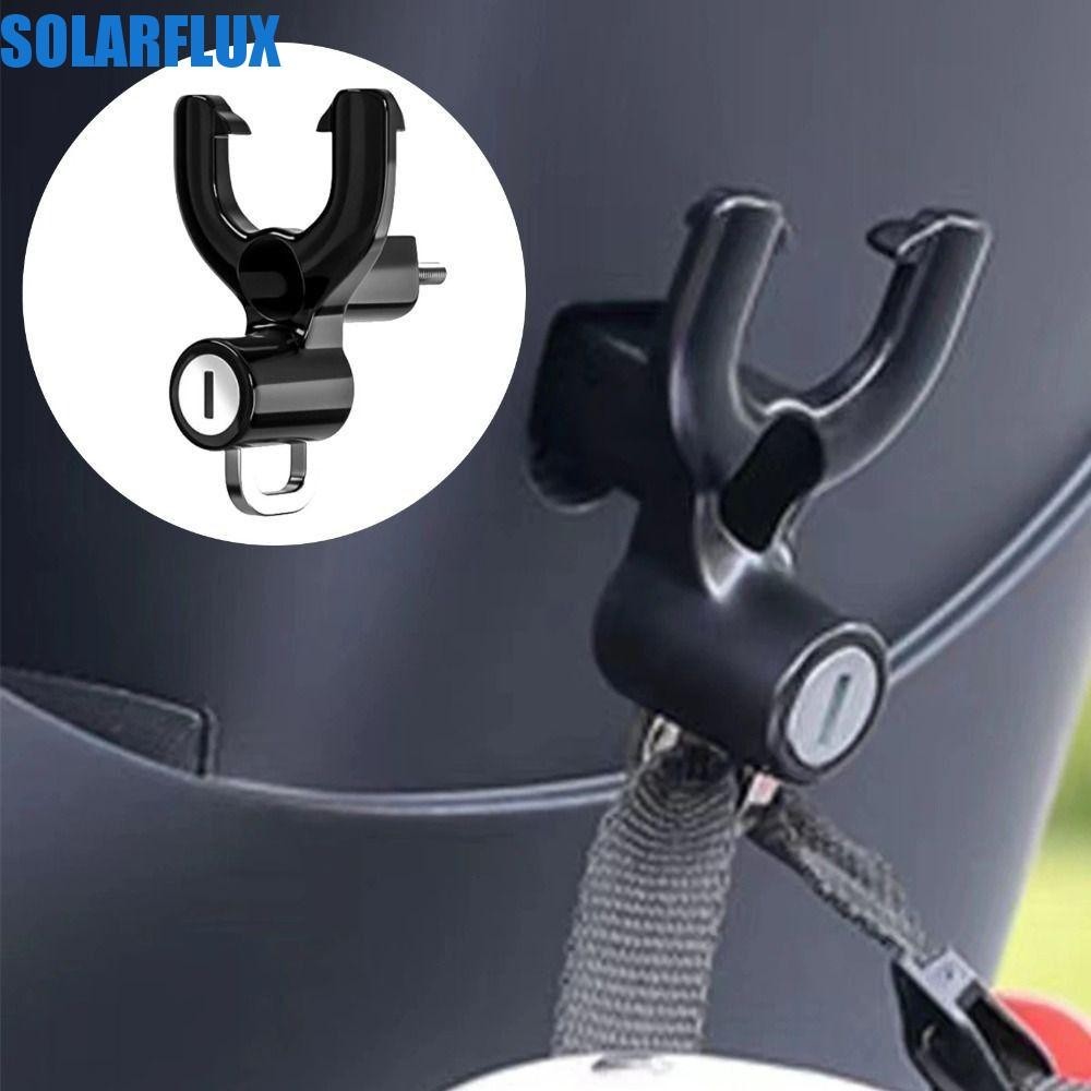 Solarflux จักรยานตะขอมัลติฟังก์ชั่น,ความปลอดภัย Universal รถจักรยานยนต์หมวกกันน็อคล็อค,อลูมิเนียมพร้อมตะขอและสองคีย์ 2 in 1 หมวกกันน็อคป้องกันการโจรกรรมล็อคความปลอดภัยยานพาหนะไฟฟ้า