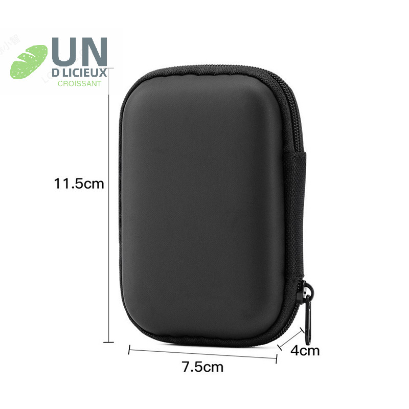 ดี Creative Portable Hard Disk Mini Storage Bag อุปกรณ์เสริมสําหรับเล่นเกม Travel Zipper Hard Case Storage Bag Data Cable Sundries Bag ดี