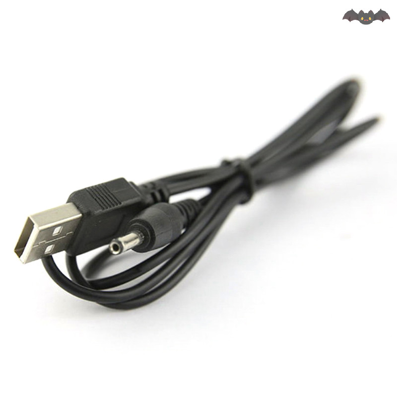 [PE] พอร์ต USB ถึง 2.5 3.5 4.0 5.5 มม. 5V DC Barrel Jack สายไฟขั้วต่อสีดํา TH