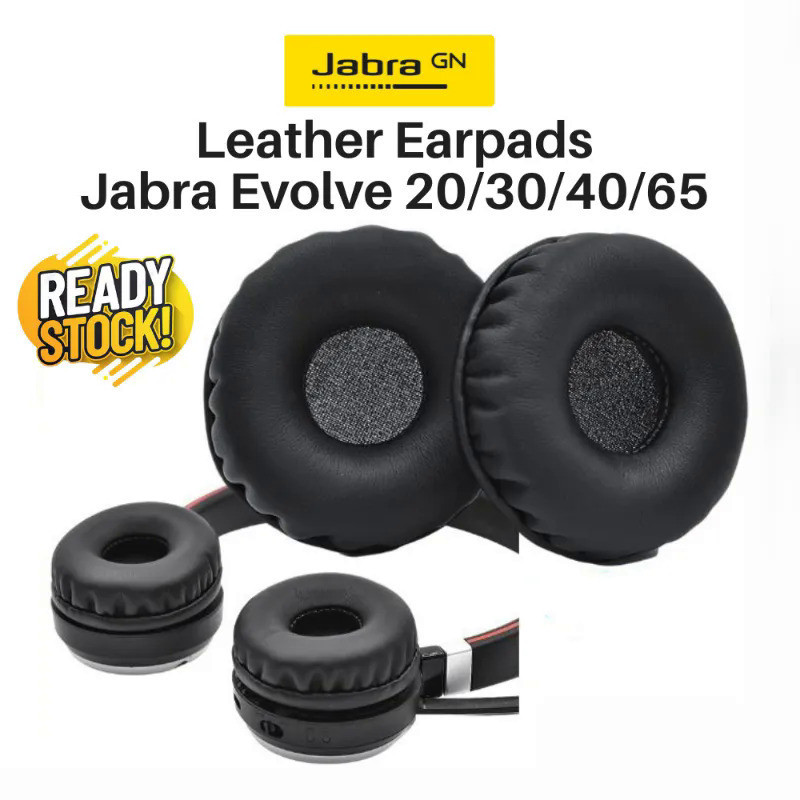 1 คู่ Jabra Evolve 20 20se 30 30II 40 65 65 + ชุดหูฟังเปลี่ยนหนังแผ่นรองหูฟังเบาะแผ่นรองหูฟัง
