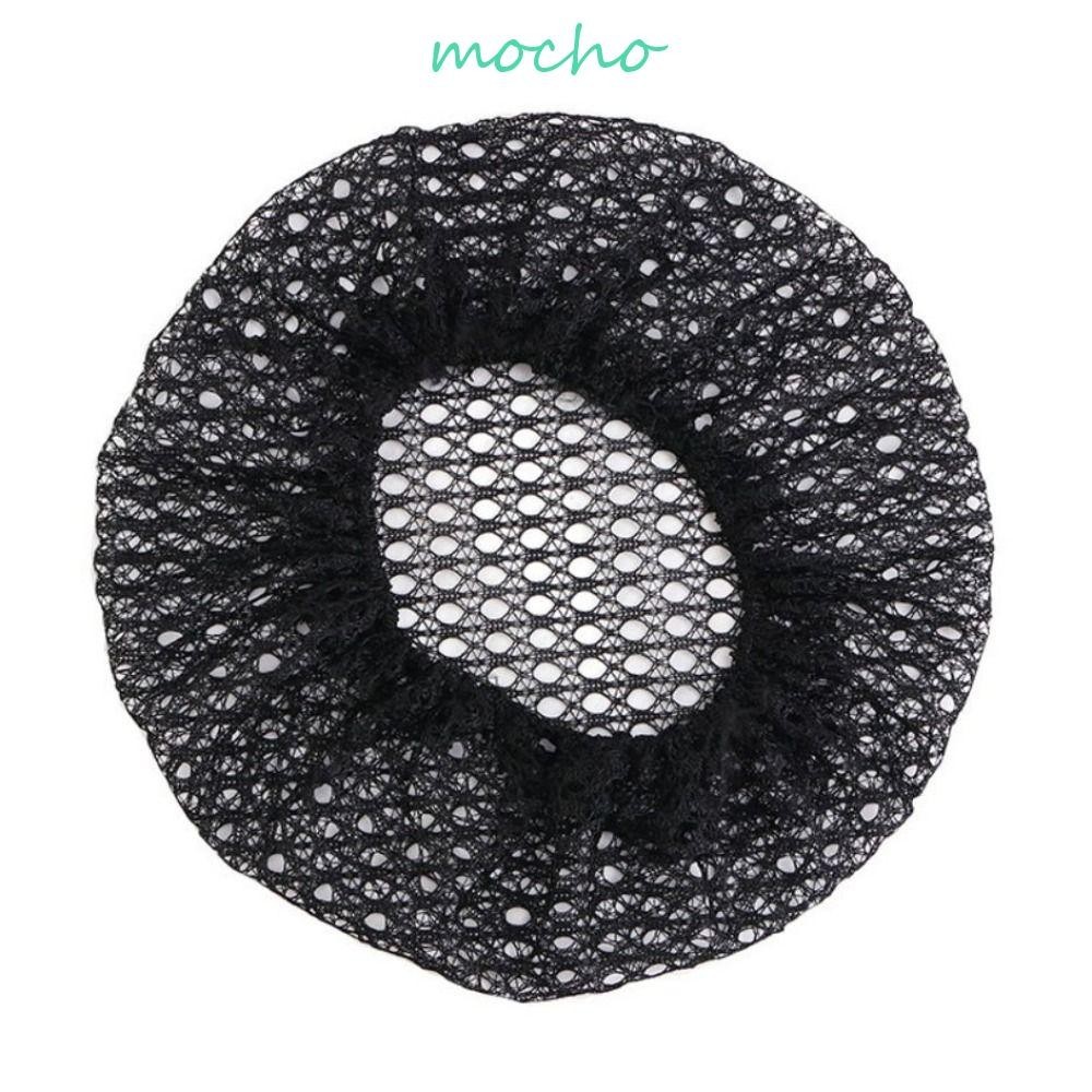 Mocho ทอผ้าหมวกวิกผม, ตาข่ายระบายอากาศผมสุทธิยืดหยุ่นผมสุทธิ, อุปกรณ์วิกผมสีดํากลางคืนหมวกนุ่มที่มองไม่เห็น Hairnet