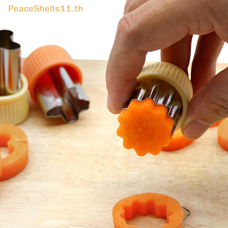 Peaceshells DIY มินิอาหารผลไม้เครื่องตัดแซนวิชสแตนเลสพร้อมฝาครอบสําหรับเด็ก TH