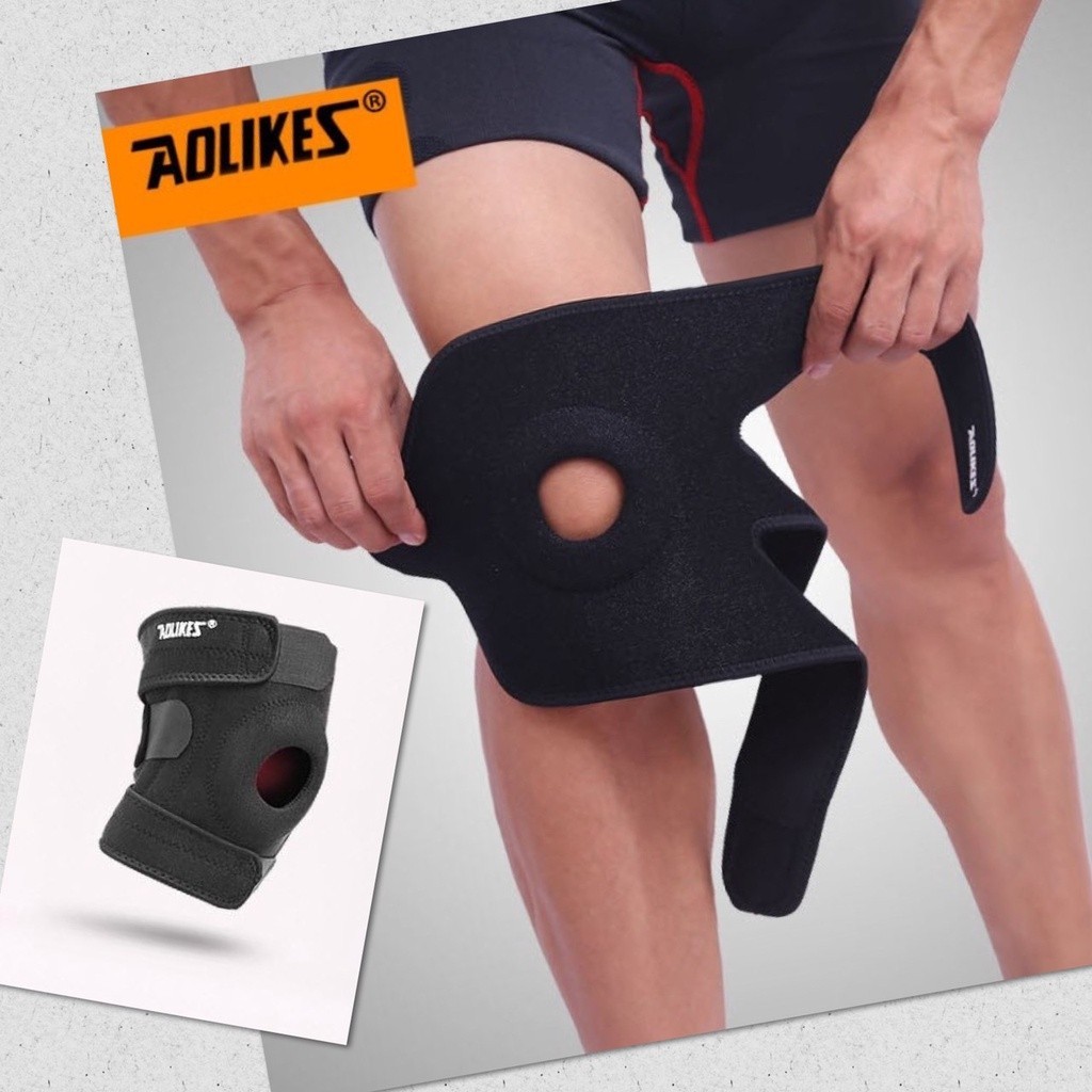 สนับเข่า สายรัดเข่า ที่รัดหัวเข่า สนับเข่า กีฬา พยุงหัวเข่า Full support ปรับขนาดได้ ผ้าพันเข่า knee