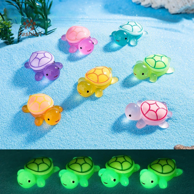 [แฟชั่น] 1 ชิ้นเต่าส่องสว่าง Fairy Garden Micro เครื่องประดับภูมิทัศน์เรืองแสงใน Dark Miniature DIY ดอกไม้กระถางตกแต่ง {TH}