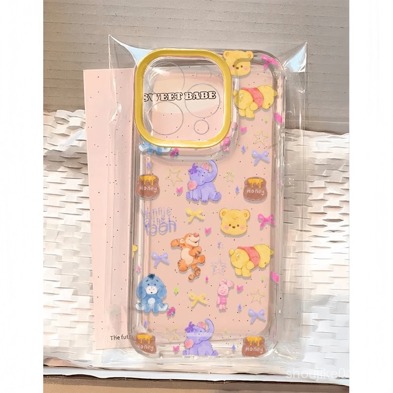 ทิกเกอร์พูห์คอลเลกชั่นเคสโทรศัพท์โปร่งใสสำหรับ iphone15 11PRO MAX แอปเปิ้ล12/13/14รวมทุกอย่าง78PLUS/xsxr