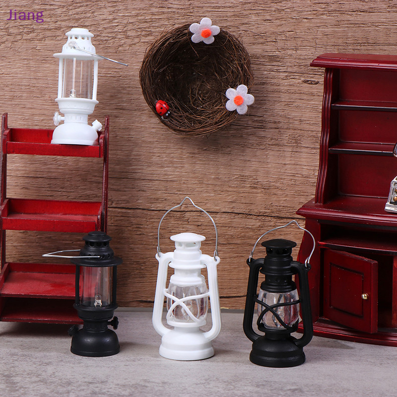 Jiang 6 ซม.Led Retro Glowing Pony โคมไฟจําลอง Cande Light Night Light Dollhouse Miniature โคมไฟน้ํามันก๊าดตกแต่งบ้าน TH - รูปที่ 7