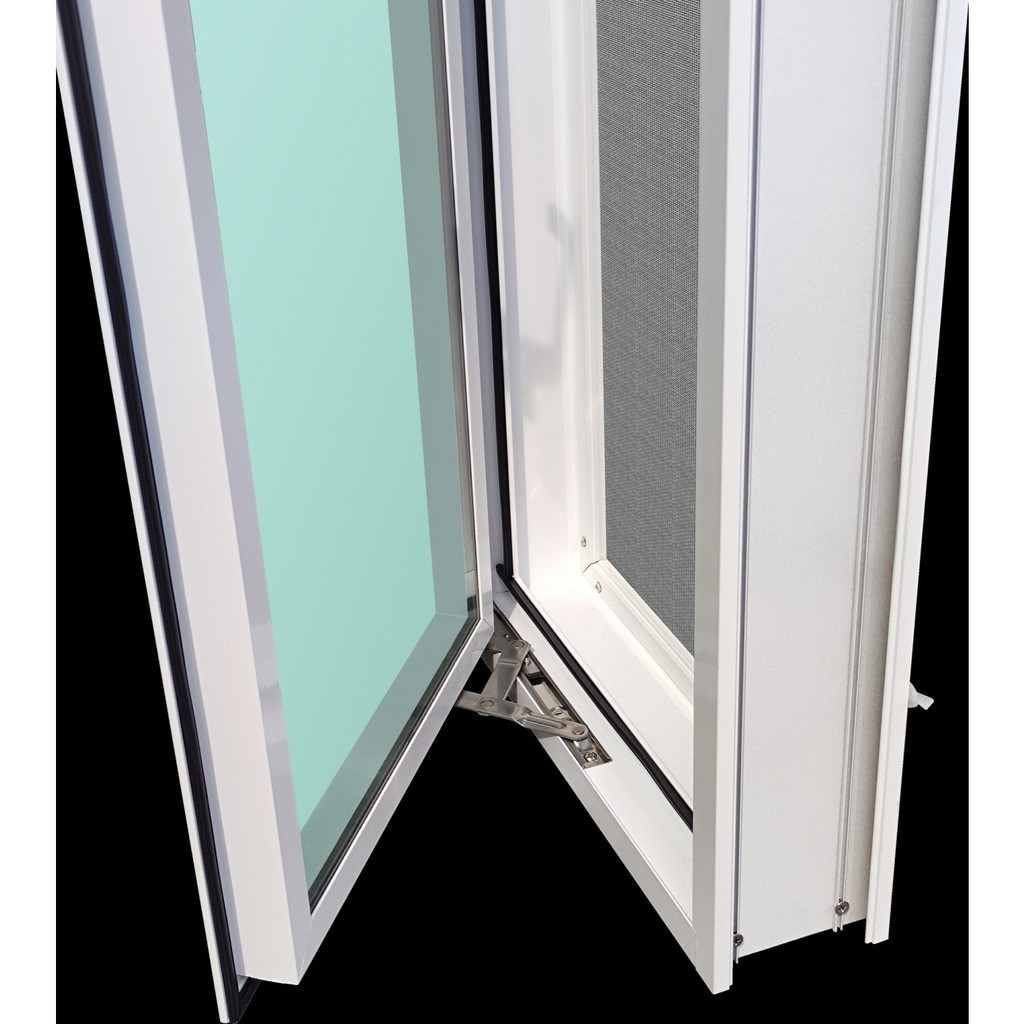 GlobalHouse WELLINGTAN (LIKE) หน้าต่างอะลูมิเนียมบานเปิด สีขาว  40x150 ซม. พร้อมมุ้ง สินค้าของแท้คุณภาพดี - รูปที่ 2