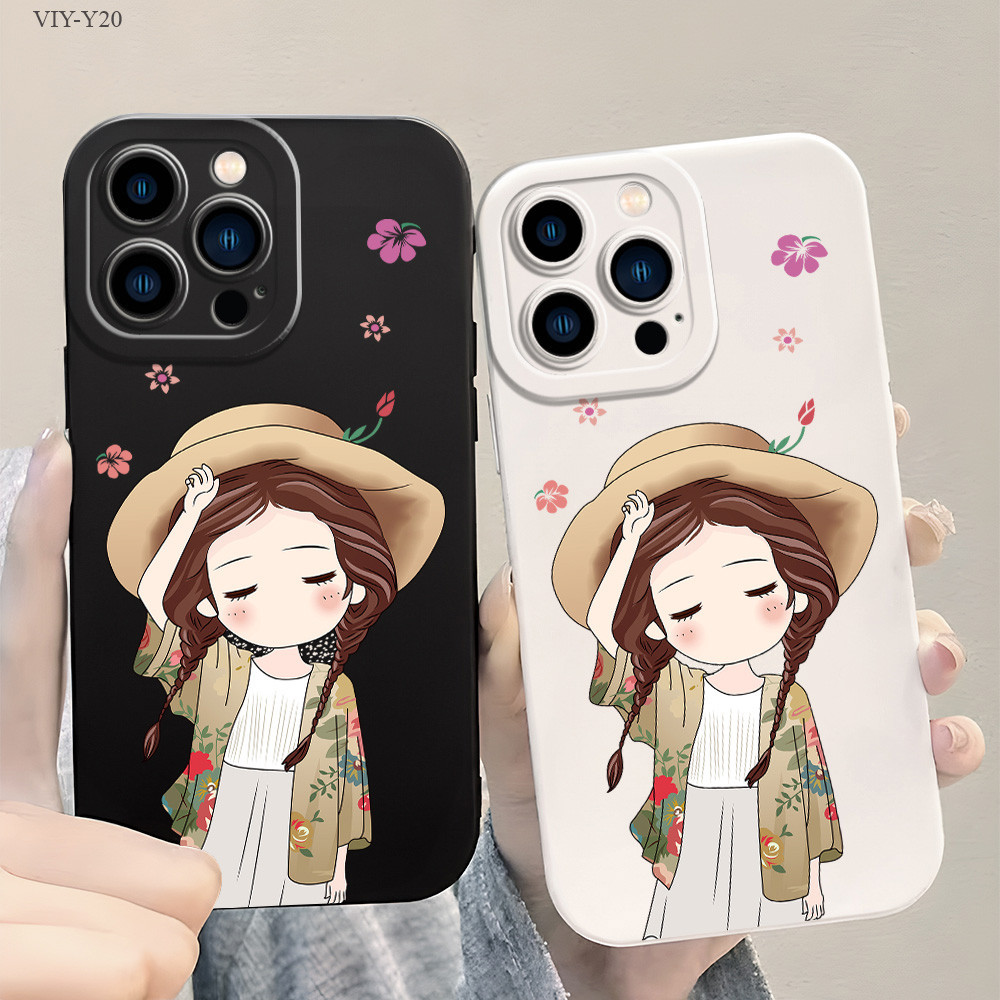 VIVO Y21 Y33S Y33T Y15S Y50 Y20 Y20S Y12S Y12A Y17 Y15 Y12 Y16 Y19 Y91C V25 V23 V23E V20 Pro 5G เคสวีโว่ Girl เคส