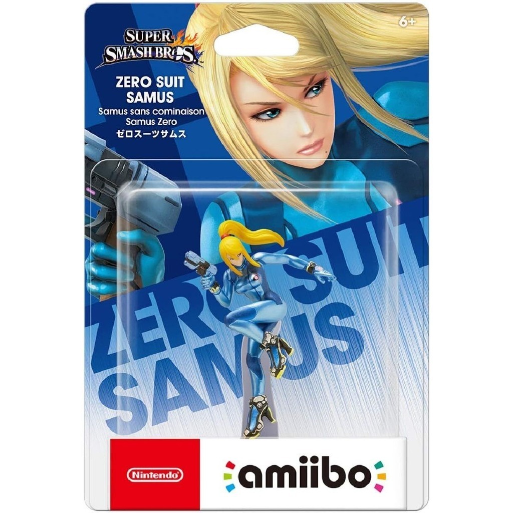 Amiibo Zero Suit Samus Super Smash Bros. ซีรีส์ Nintendo Figure ใหม่เอี่ยม