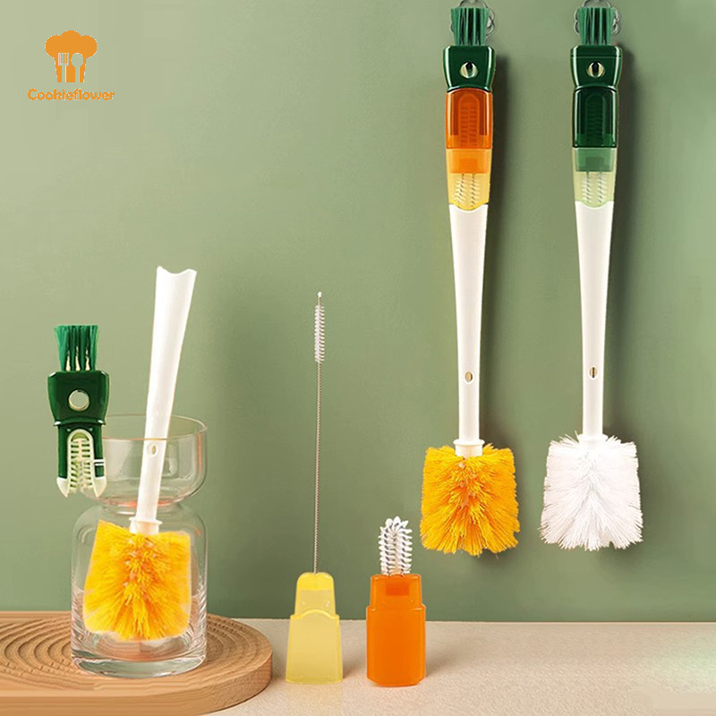 CKFR 5 In 1 ขวดน้ําแปรงทําความสะอาดขวดแก้วแปรงล้างถ้วยเครื่องมือทําความสะอาดห้องครัวอุปกรณ์ครัวใหม่