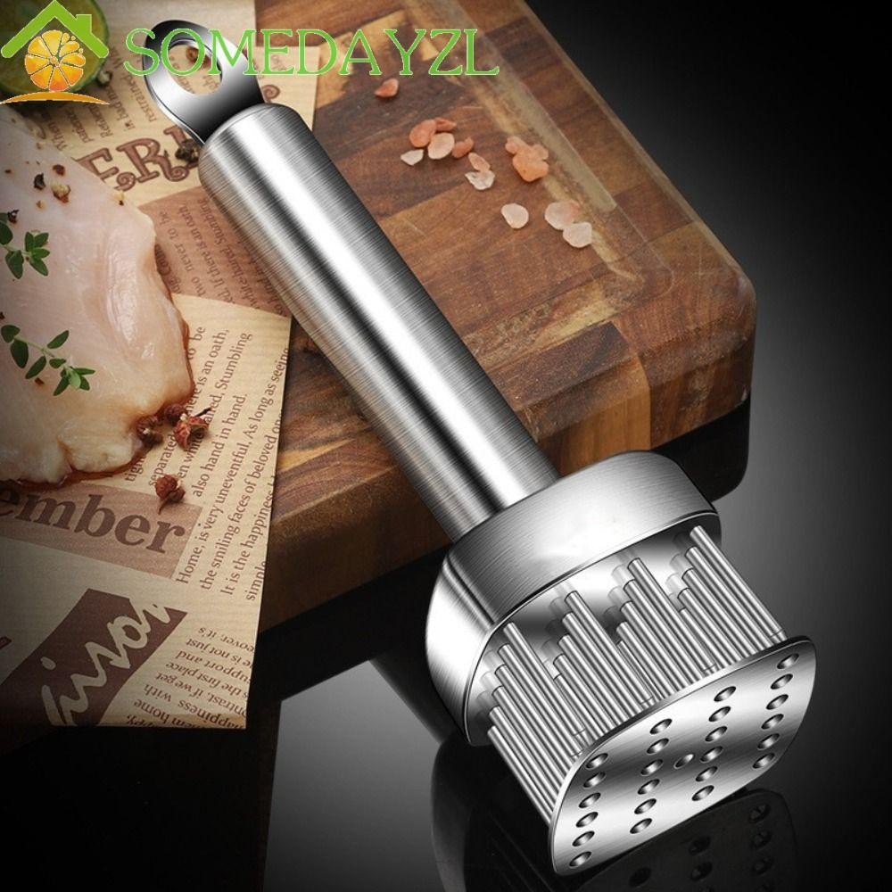 Somedayzl ค้อนสเต็ก, Professional Rust-proof Tender เนื้อเข็ม, Meat Tenderizer เครื่องมือ 304 สแตนเลส Rebound ออกแบบเนื้อคลายเข็มหมูสับ