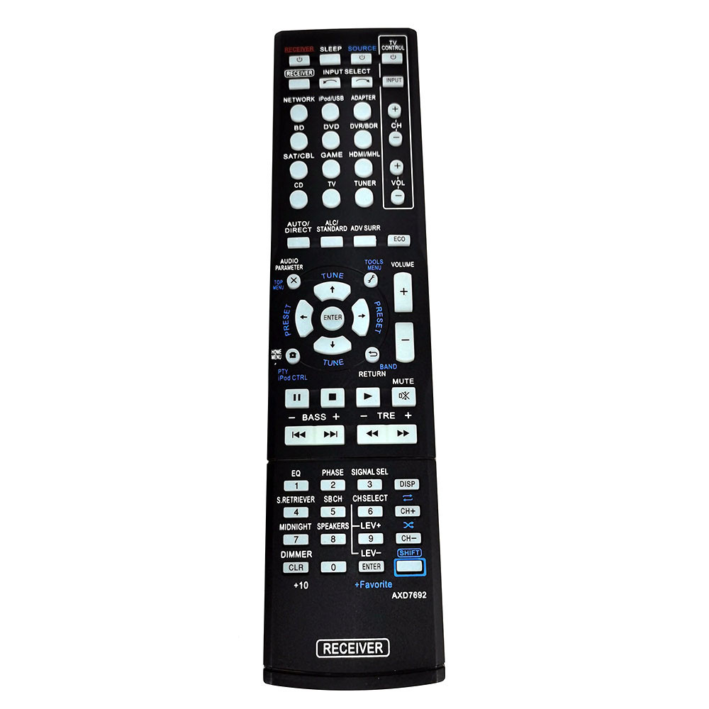 AXD7692 AV Remote สําหรับ Pioneer AV Receiver รีโมทคอนโทรล VSX-823 VSX-828-S VSX-528-S/60/1125/43/1012/325