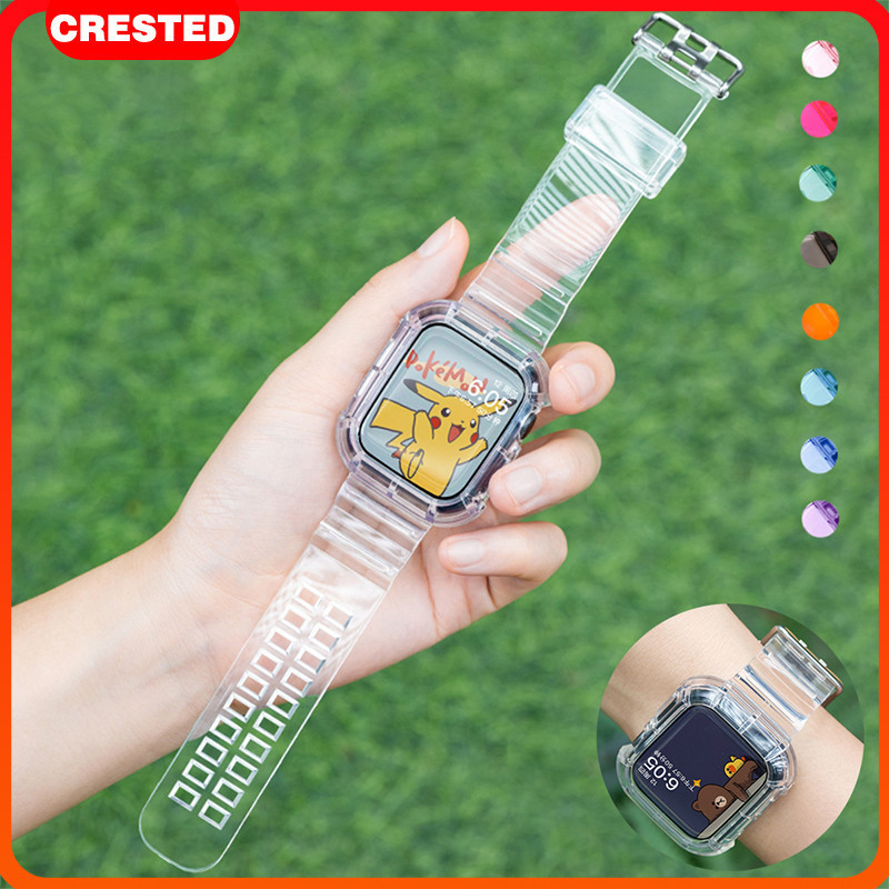 โปร่งใสสายคล้องคอสำหรับ for iWatch Ultra 3 SE 3 Apple Watch Series 11 10 9 8 7 6 46มม. 45มม. 41 42มม. 44มม. 38มม. 40มม.