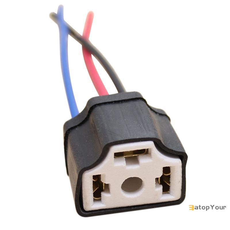Eatopyour] H4 9003 สายไฟเซรามิกหัวรถหลอดไฟสายรัดปลั๊กซ็อกเก็ตใหม่
