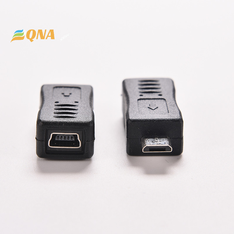 [QNA] 1 Mini USB Female to Micro USB Male F/M Adapter Data Charger Converter Connector ใหม่