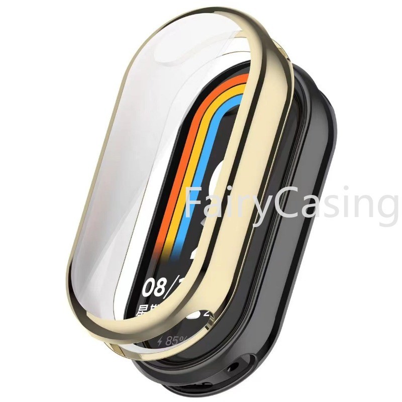 ซิลิโคนอ่อนนุ่มTPUกรณีแก้วสําหรับXiaomi Mi Band 9 8 รูปที่ 8