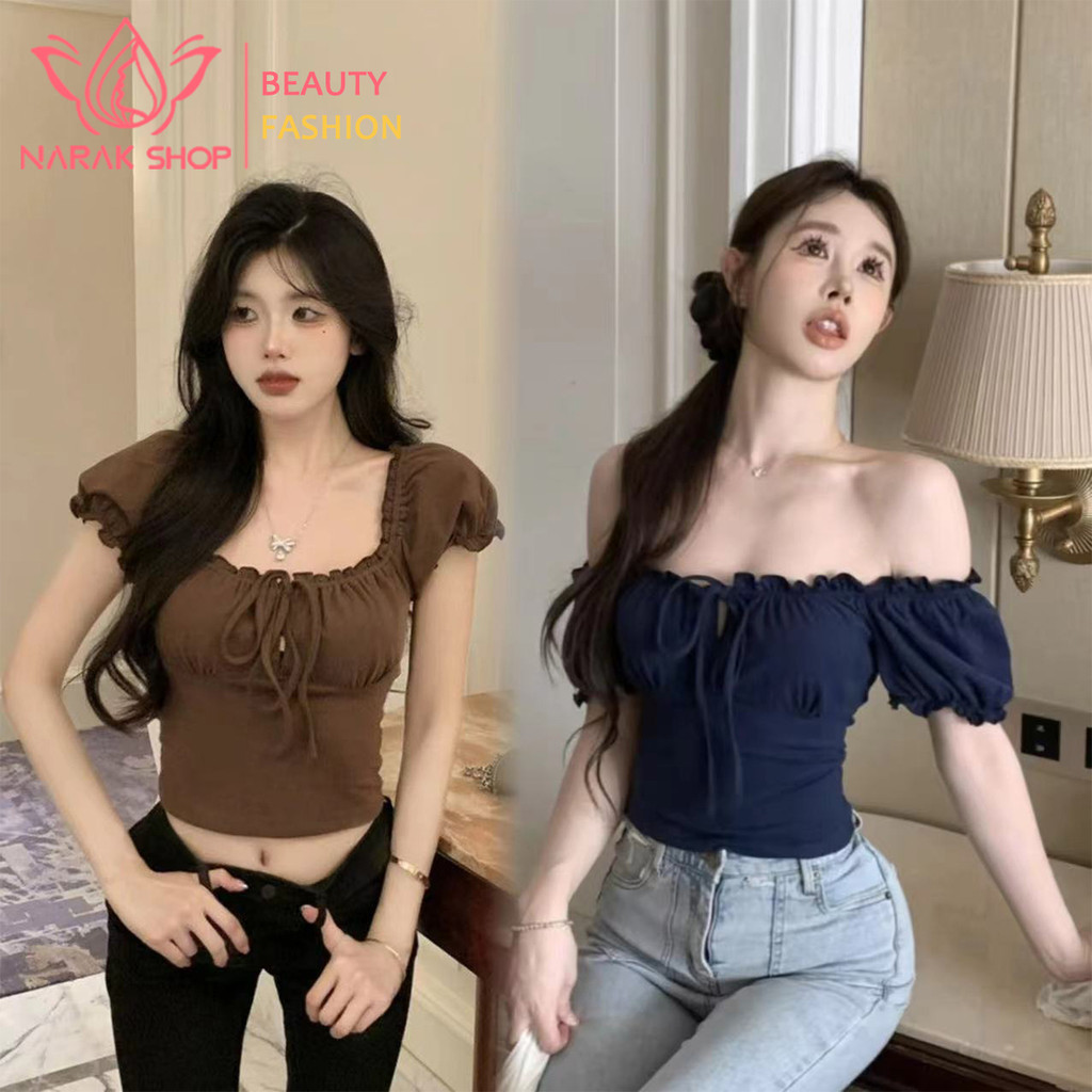 เดรสคอเหลี่ยมแขนยาวสไตล์ใหม่ สำหรับฤดูใบไม้ผลิ