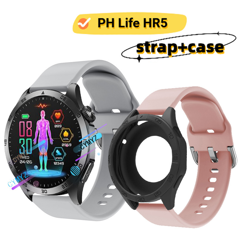 Ph Life HR5 strap สายซิลิโคน PH Life HR5 สายนาฬิกาอัจฉริยะ สายรัดข้อมือกีฬา PH Life HR5 case ป้องกัน