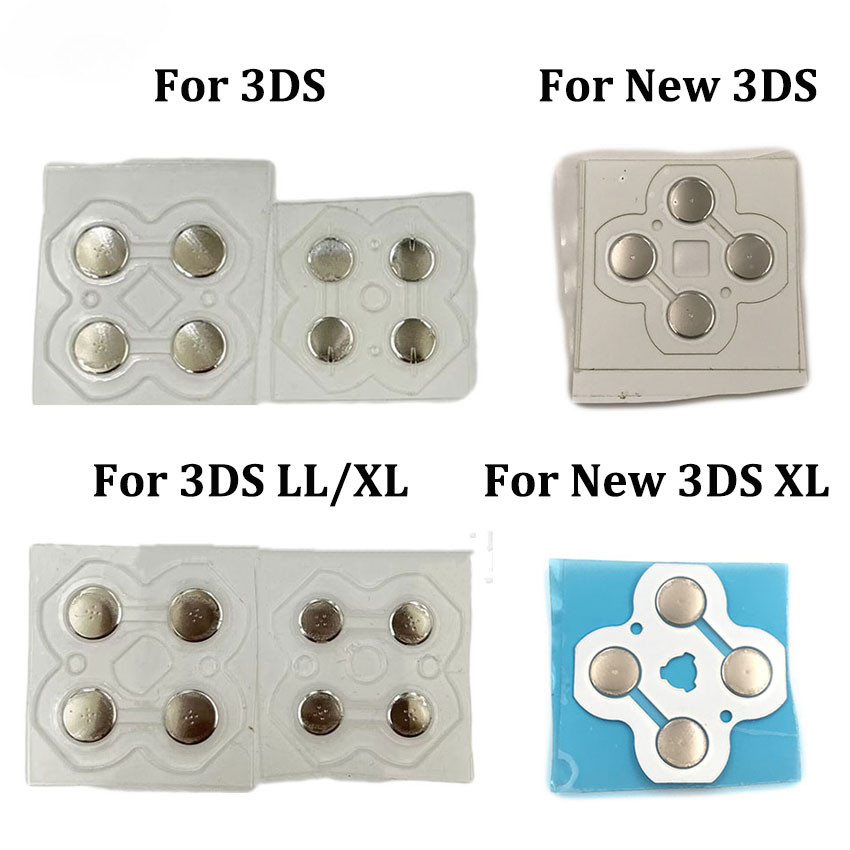 1pcs Cross Key ABXY ปุ่มเมมเบรนปุ่มสติกเกอร์ D-PAD Conducting Strip สําหรับ Nintendo 3DS 3DS LL XL ใหม่ 3DS ใหม่ 3DS XL LL Controller