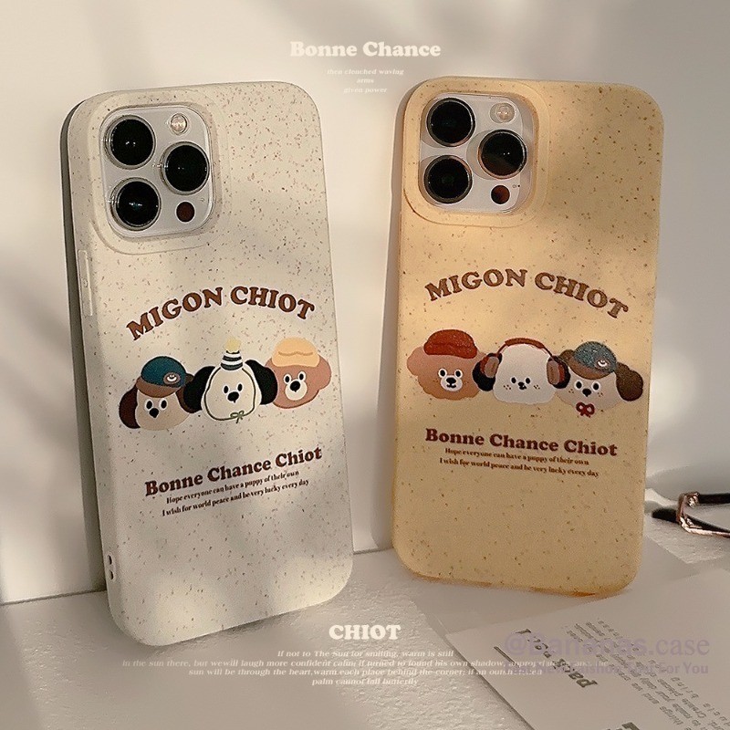 Iphone 14 Plus 14 13 12 11 Pro Max X Xr Xs Max 7 8 6 6s Plus SE2020 เคสโทรศัพท์น่ารักInsน่ารักSeriesสุนัขปกอ่อน