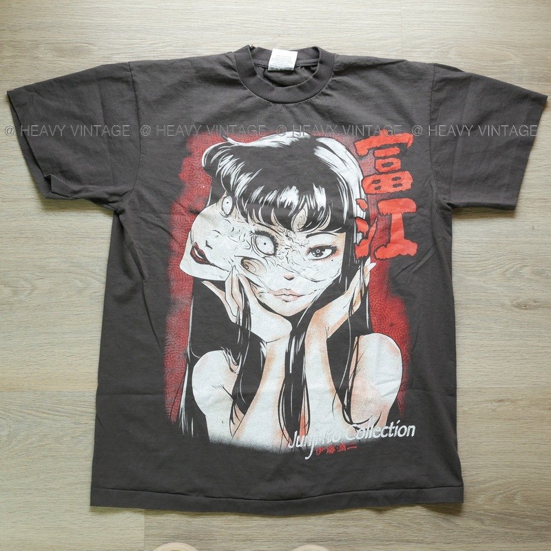 2024 TOMIE ป้ายBootleg แท้ เสื้อการ์ตูน โทมิเอะ คลังสยอง อิตโตจุนจิ วินเทจ heavy vintage shirt