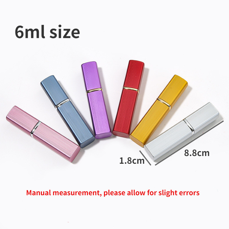 เครื่องจ่ายขวดสเปรย์น้ําหอมขนาด 6 มล. รีฟิลละเอียดพิเศษขวดเปล่าสําหรับเดินทางขวดแก้วด้านใน