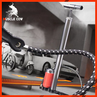MUSCLE COW สูบลมรถมอไซค์ ที่สูบลมจักรยาน ที่สูบลม ระบบซัพแรง สูบนิ่มมือ ผู้หญิงสูบได้สบาย ปั้มลมยาง ติมลมมอเตอร์ไซค์ ได้