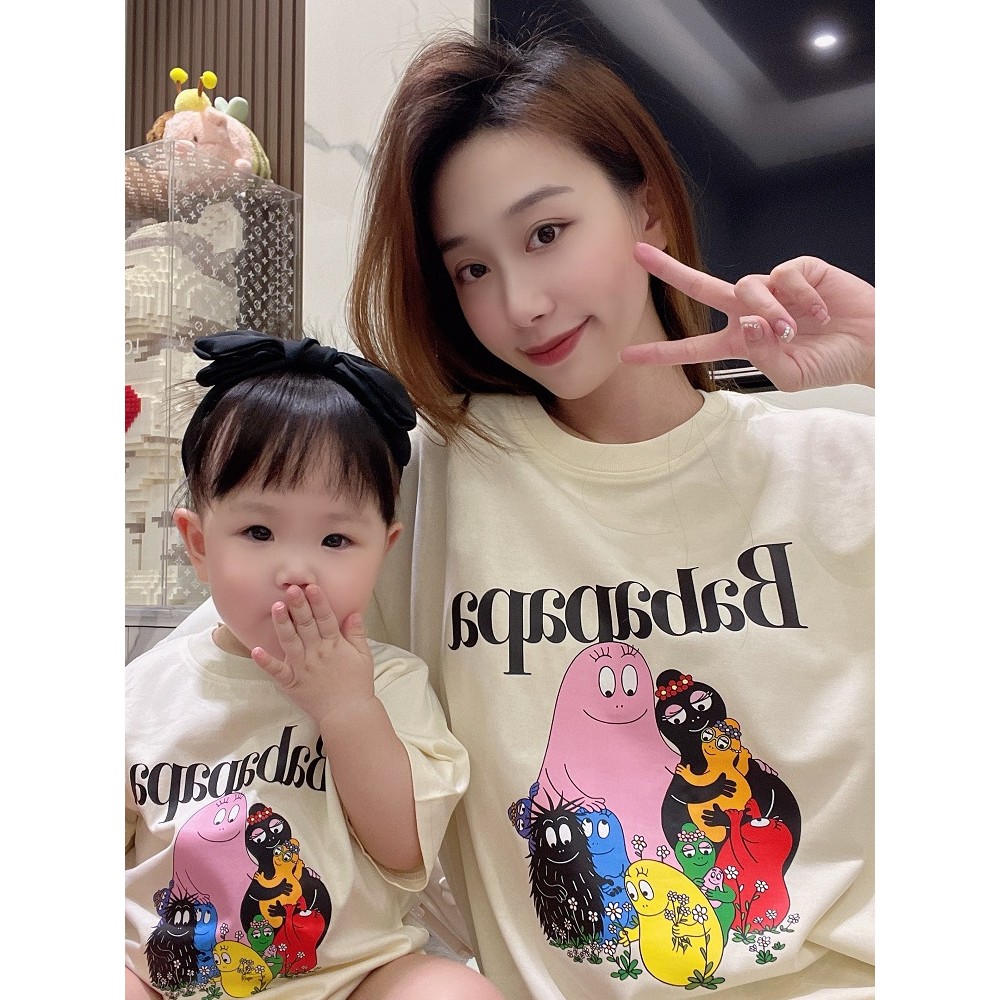 พร้อมส่ง&เก็บเงินปลายทาง RINA STUDIOเสื้อยืด พิมพ์ลาย Family สําหรับครอบครัว แม่ และเด็ก