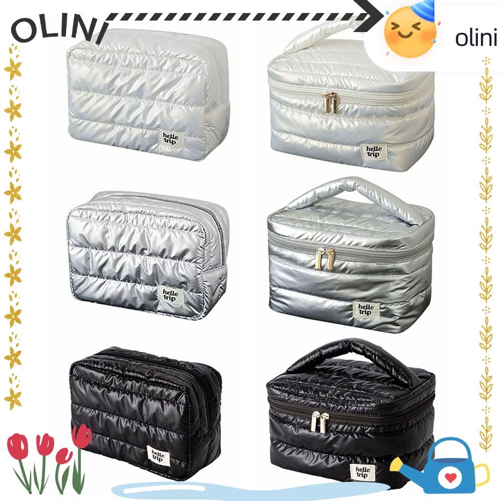 โอลินี กระเป๋าแต่งหน้า,ที่เก็บของมัลติฟังก์ชั่นกระเป๋าเครื่องสําอางแบบพกพา,กระเป๋าใส่อุปกรณ์อาบน้ําออแกไนเซอร์เดินทางความจุขนาดใหญ่