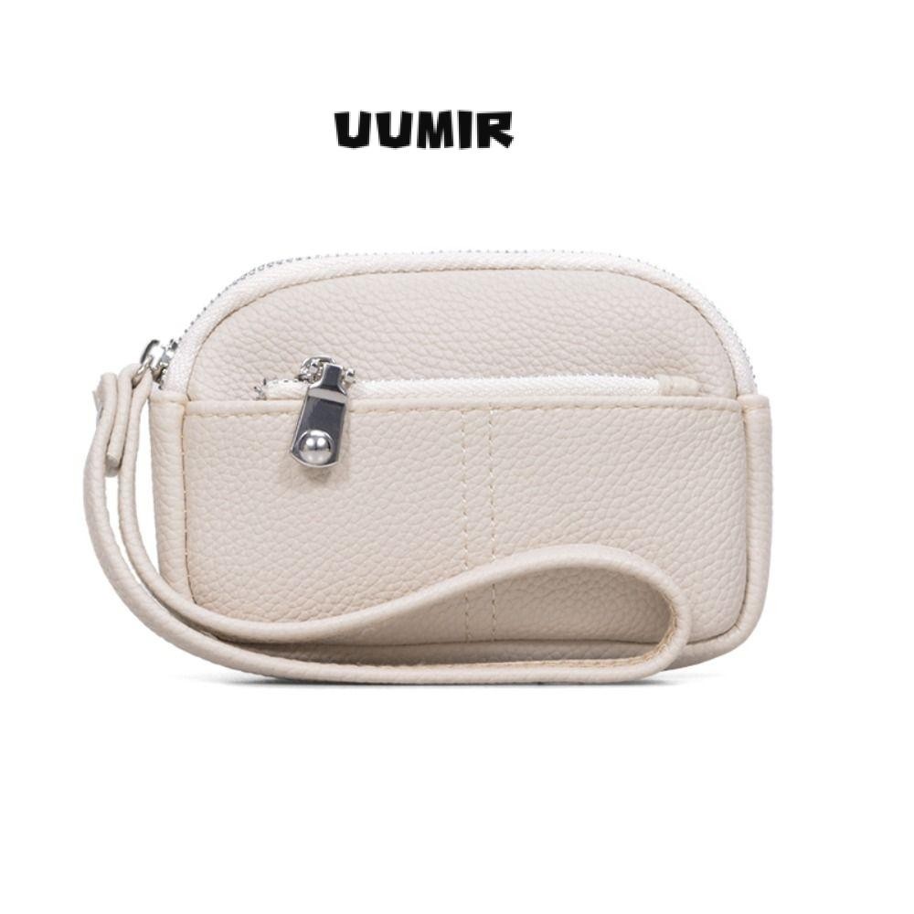 UUMIR กระเป๋าสตางค์ผู้หญิงมินิ, กระเป๋าใส่เหรียญนักเรียนหนัง ปู่ สีทึบ, กระเป๋าเ