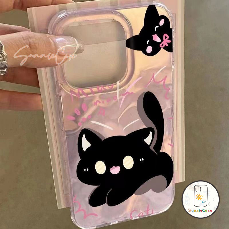 ดูเดิลแมวน่ารัก เคสไอโฟน 13 11 XR เคส IPhone 14 15 16 12 11 Pro Max XS Max X 15 7 14 6s 8 6 Plus SE 2020 แมวการ์ตูน เคส