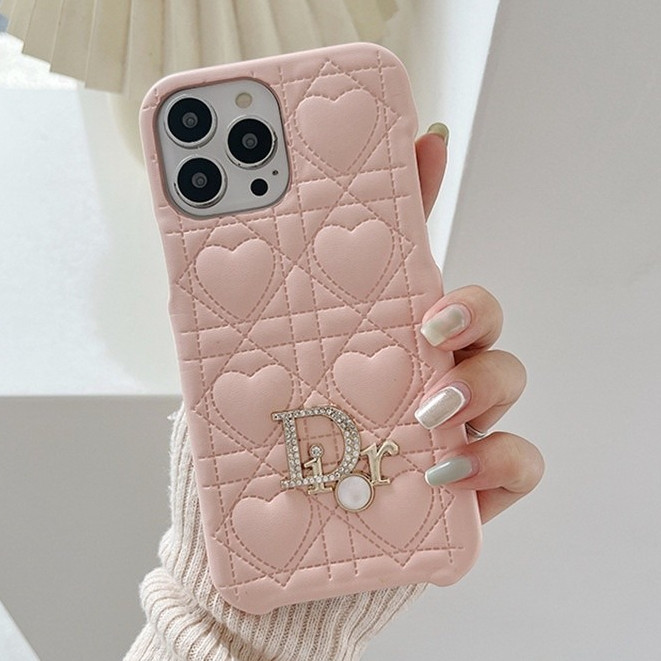 แฟชั่นหรูหรา เคสหนังรูปหัวใจสําหรับ ไอโฟน 12 13 14 15 มือโปร สูงสุด 14 บวก นุ่มสามด้านเคสกันกระแทก