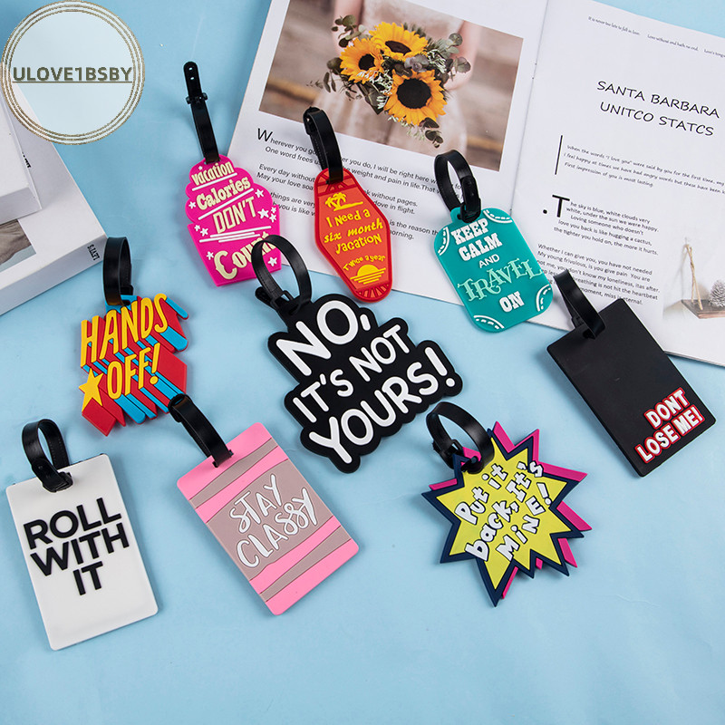Ulove1bsby อุปกรณ์การเดินทางกระเป๋าเดินทางแท็กเดินทางชื่อ ID Addres Holder Baggage Boarding Tag TH