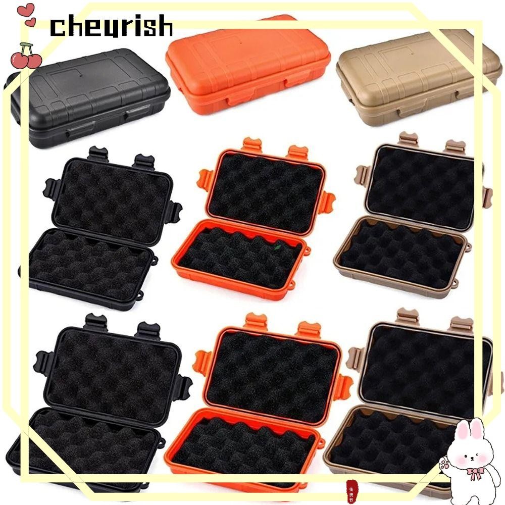 Cheurish กล่อง 1 ชิ้น, กล่องเก็บของสําหรับเดินทางพลาสติกปิดผนึก, ภาชนะตั้งแคมป์กันน้ําขนาด S/M/L กลางแจ้ง