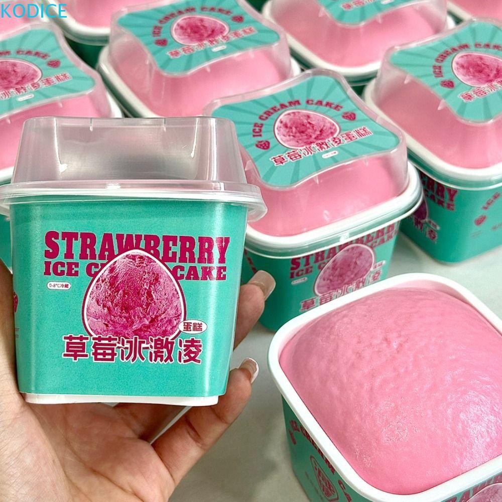 Kodice ขนมปังเหนียวที่เพิ่มขึ้นช้า, อาหารจําลองขนมปังนุ่มบีบของเล่น, Ins Creative Slow Rebound น่ารักไอศกรีมช้า Rebound ของเล่นเดสก์ท็อปตกแต่ง