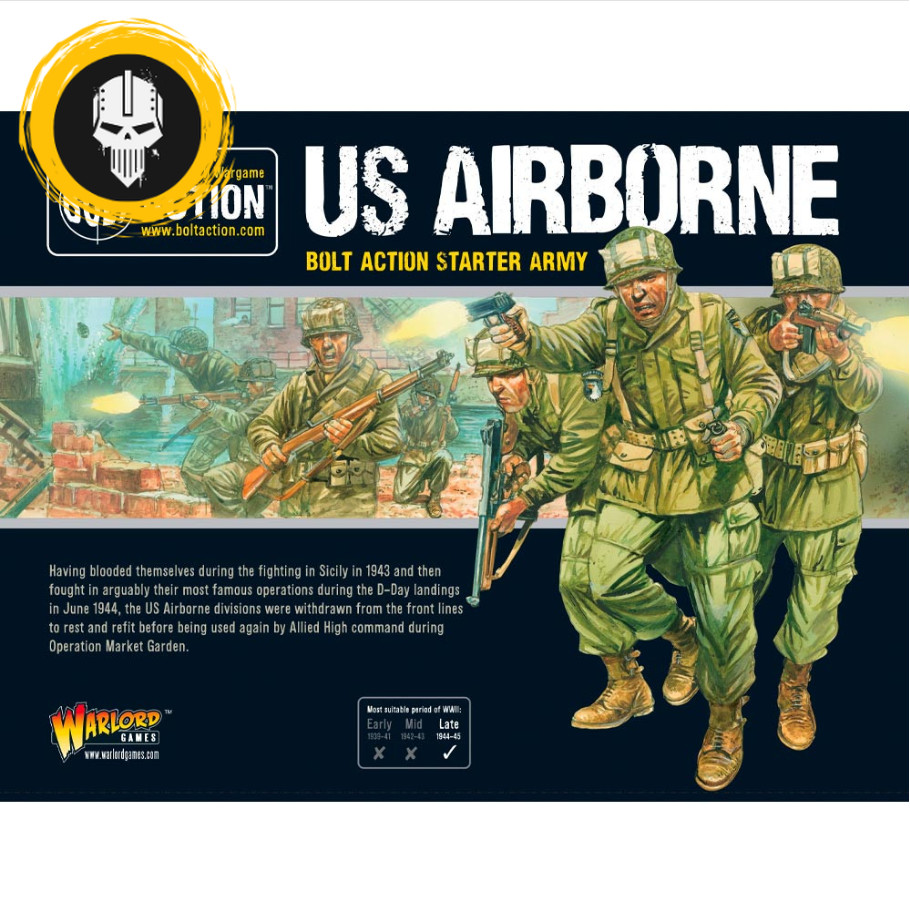 [พร้อมส่ง] WARLORD GAMES : BOLT ACTION: US Airborne Starter Army โมเดลจำลองสงครามโลก