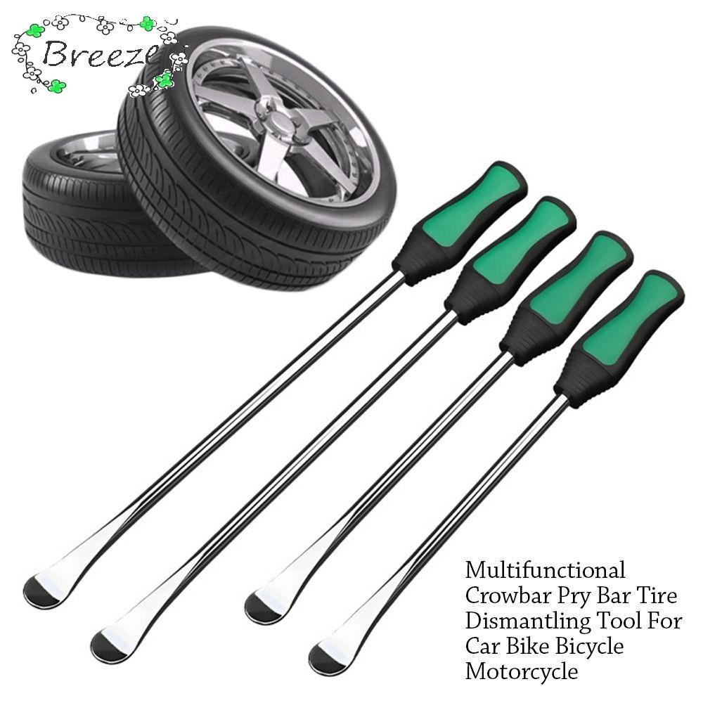 Breeze Pry Bar, Steel + Plastic High Hardness Tyre Crowbar, Strong Arc Top Multifunctional Tyre Dismantling Motorcycle