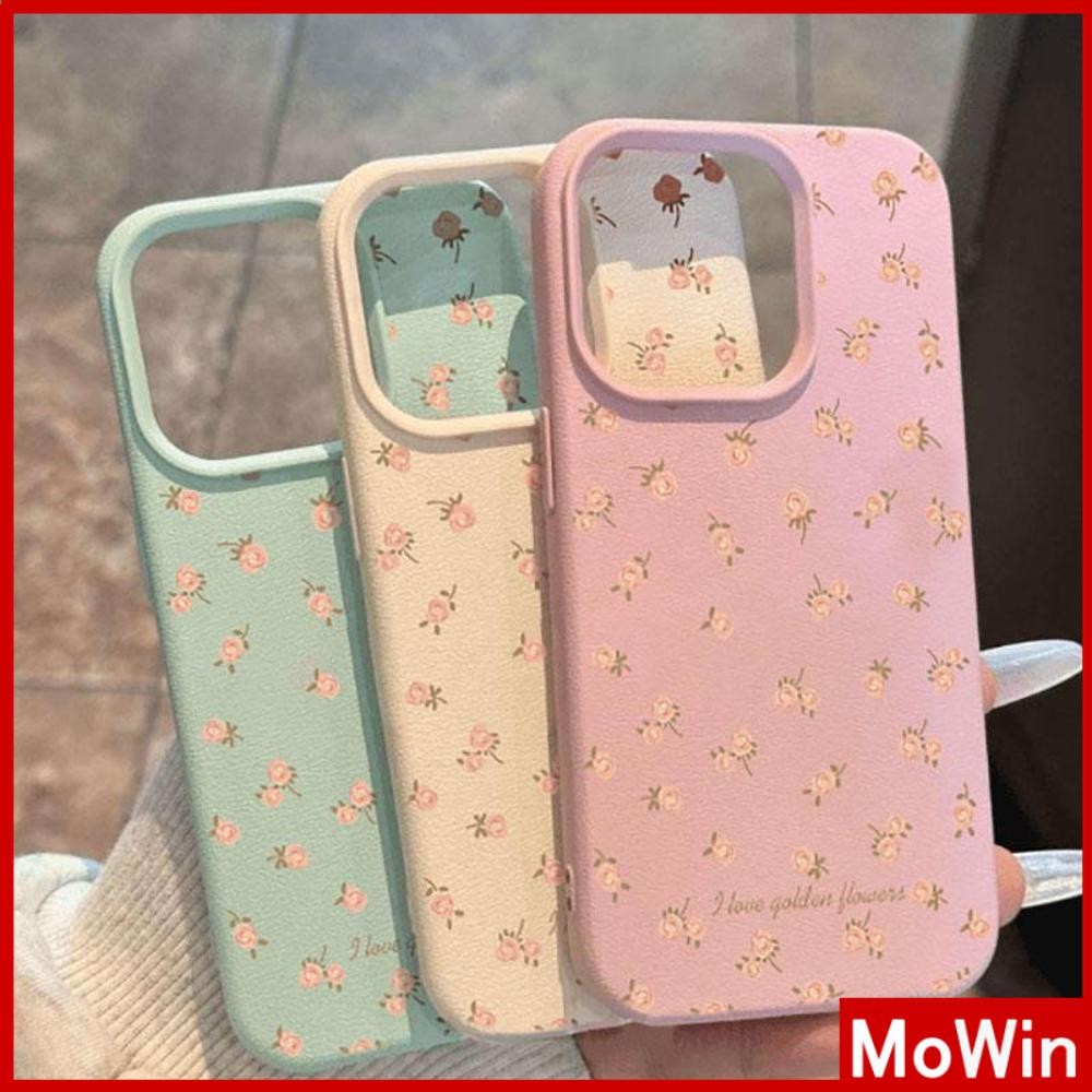 Movin - เคส iPhone 16 Pro Max iPhone 11 เคสหนังเนื้อนิ่มสีแคนดี้ TPU ดอกไม้สีสันสดใสน่ารัก Compatible With iPhone15 Pro max 14 13 12 Pro max XS XR 7 Plus 8 Plus