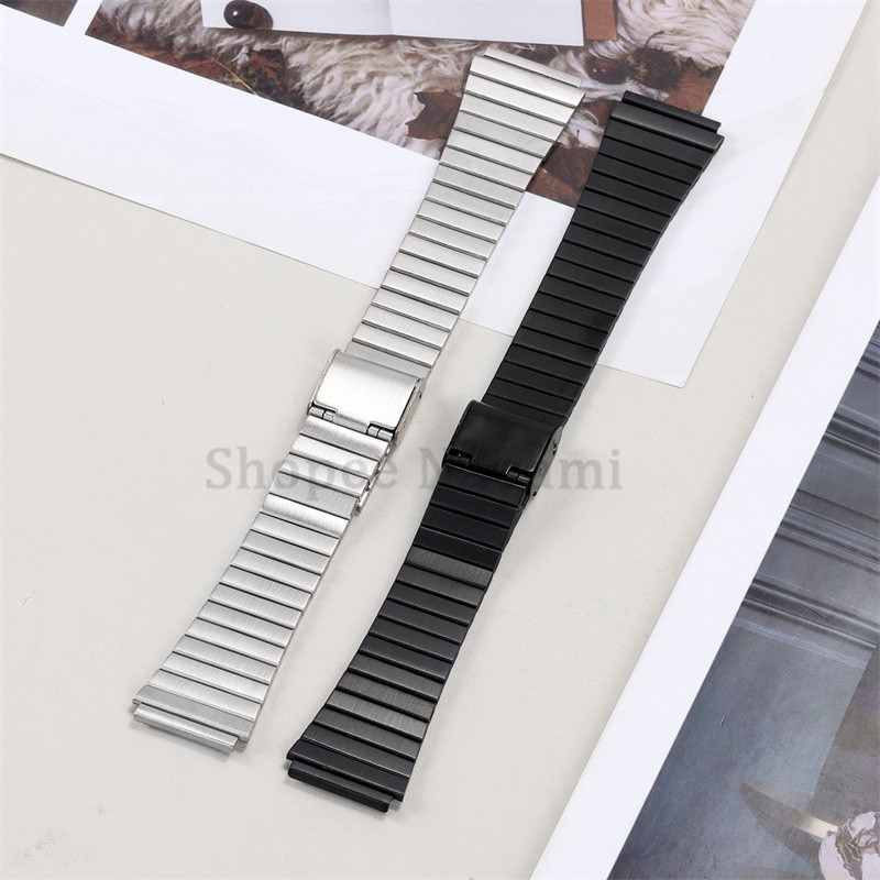 18 มม.20 มม.นาฬิกาโลหะคลาสสิกสําหรับ Casio F91W F84 รูปที่ 3