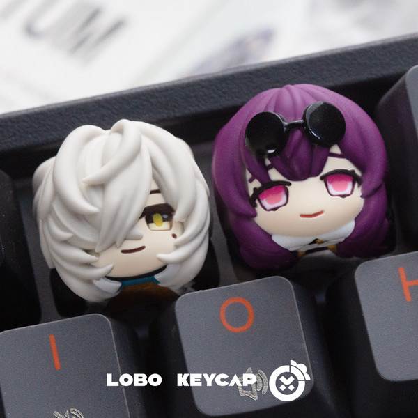 gmk keycap keycaps Honkai: Star Dome Railway ~ Jingyuan Kafka Personality Theme Resin Art Keycaps