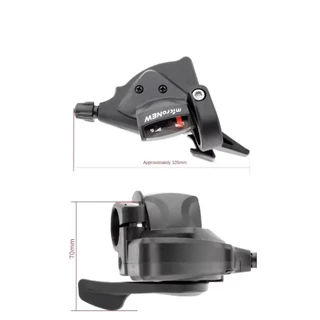 OUTO จักรยาน Shifter, 7/8/9/10/11Speed Universal จักรยานเสือภูเขา Shifter, ทนทานซ้ายขวา Thumb Shifter Lever MTB
