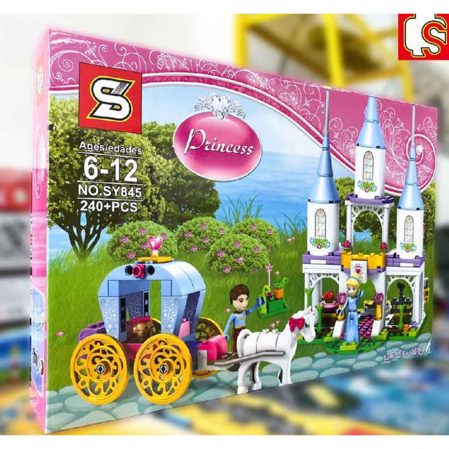 ตัวต่อ โมเดล โลโก้ ปราสาท เจ้าหญิง กับ รถม้า เจ้าชาย SY845 จำนวน 240 ชิ้น
