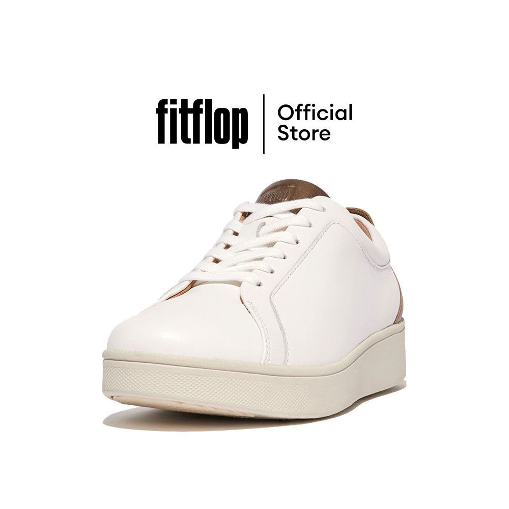 FITFLOP RALLY METALLIC SNEAKERS รองเท้าผ้าใบผู้หญิง รุ่น DQ3-B16 สี WHITE BRONZE