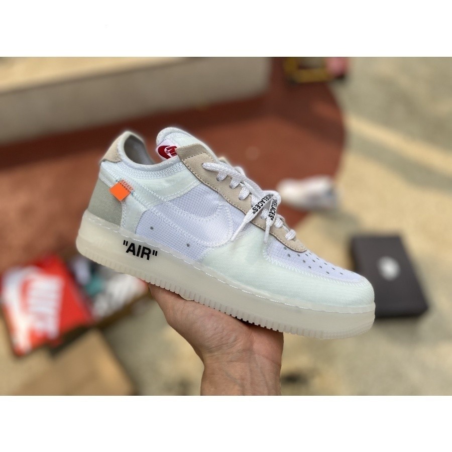 2023New OFF-WHITE x Ni-ke Air Force 1 Low White AF1 Sneakers Running shoes AO4606-100